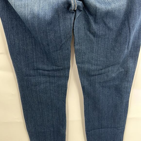 Paige Jane" Zip Women's Zip Ankle Crop Skinny Medium Wash Denim Jeans Size 26 - Picture 10 of 16